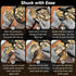 Oyster Knife Shucking Kit, Comfort Wood-handle Oyster Shucking Knife, Sturdy Sharpness with Cut-resistant Glove (M)