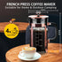 French Press Coffee Maker, 304 Stainless Steel, 4 Filters, Borosilicate Glass, BPA-Free, 21 Ounce