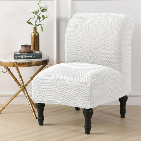 Armless Armless LiveGo Accent Chair Cover Slipcover,Slipper Chair Stretch Spandex Removable for Chair Furniture