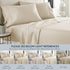 HC Collection Pillow Cases Standard/Queen Size Set of 2 - Microfiber, Extra Soft, Cream