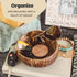 Coconut Bowls and Wooden Spoons Set of 2, Natural Hand-Crafted Vegan-Friendly Kitchen Utensils for Salad