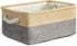 TheWarmHome Small Storage Bins Basket for Organizing Shelves - Fabric Storage Cubes for Clothes, Toys, and More