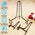 6PCS Black Iron Plate Stands for Display, 3 Sizes 4, 6, 8 Inch, Mini Easel Holders for Frame, Book, Card