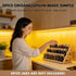 MNADSFKJ -3 CountertopsStorage Spice Rack, Spice Organizer Tier Bamboo Spice Racks, Solution for Spice Storage