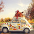 Whaline 20Pcs Fall Thanksgiving Reflective Car Magnets, Autumn Refrigerator Magnetic Stickers, Turkey Pumpkin Maple