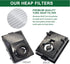 EZ SPARES 2pcs HEPA Filters Compatible with Rainbow E2 HEPA Style, Washable and Reusable for E2-Series