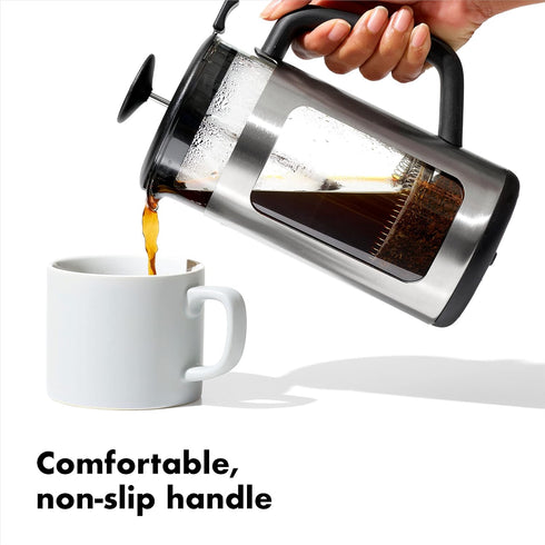 OXO Brew 32oz Stainless Steel French Press Coffee Maker