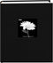 Fabric Frame Cover Photo Album, 200 Pockets for 5x7 Photos, Deep Black