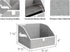 StorageWorks Closet Storage Bins, Trapezoid Fabric Bins and Organizing Baskets, Small, 3-Pack, Gray