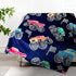 TEHALK 3-12, 40"x 60" Monster Truck Blanket for Boys/Girls/Kids/Toddler/Baby, Monster Truck Toys for Boys Age Car