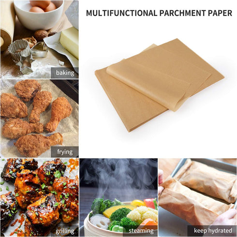 Comfylife 200 x Parchment Paper Sheets: No Curl, No Tear, No Burn Baking Paper (16 x 12 inch)