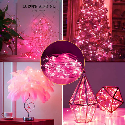 12 Pack Light7FT 20LED Fairy Lights Battery Operated String Waterproof Silver Wire Christmas Lights Outdoor,Firefly