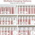 52 84 Inches Set 2 Back Tab and Rod Pocket Muted Pink Curtains for Girls Bedroom Decor Baby Pink - Room Darkening