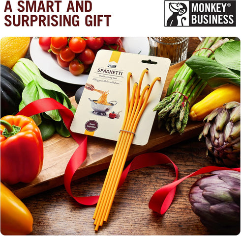 Fun Spaghetti-Shaped Plastic Spaghetti Spoon/Pasta Fork from a Series of Pasta-Inspired Kitchen Gadgets | Cool Pasta