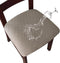 Genina Waterproof Seat Covers for Dining Room Chairs, Kitchen Chair Covers (Taupe, 4 Pcs)