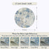 4Ft, 4x4 Lahome Modern Abstract Round Rug Blue Washable Front Door Mat Soft Circle Rug for Entryway Bedroom Non Slip