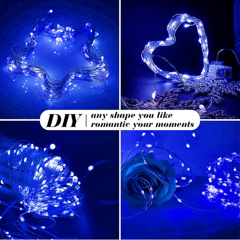 8 Pack 7ft 20 3 ZGWJ Fairy Lights Battery Operated, Mini LED Fairy String Lights Silver Wire Modes for DIY, Parties