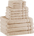Comfort Spaces 12-Piece Luxury Bath Towel Set - 4 Large, 4 Hand,