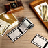 Gejoy 2 Rolls Filmstrip Tape, Movie Party Decorations, Filmstrip Poly Streamers for Cinematic Birthday Event Home Decor