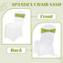 MDS Pack 10 of Spandex Chair Sashes Bow Premium Stretch Chair Cover Band with Buckle Slider Universal fits Elastic