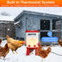 Ganggend 2 4 Heated Chicken Waterer, Gallon Thermostatic Poultry Drinker with Nipples, Outdoor Winter Water Heater