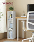 3-Tier 9.4 7.9 37.3 Inches, ULBC523W01 VASAGLE Custos Collection - Bookshelf, Bookcase, Book Shelf, Open Storage Shelf