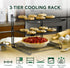 Nifty 3-Tier Cooling Rack – Collapsible Kitchen Countertop Organizer, Non-Stick Coating, Dishwasher Safe for Baking