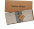 48 Inches 100% 14 48 Inch Summer Solino Home Stripe Linen Table Runner - Pure Linen Black and Natural Farmhouse Table