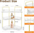 Counter 3-Tier Countertop Corner Bathroom Organizer Bathroom Organizer with Hooks Perfume Organizers Storage Shelf