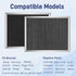 97007696 Range Hood Filter for Bro.an Range Hoods - Aluminum Mesh & Activated Carbon Cotton, 2 Pack, 8-3/4 x 10-1/2 x