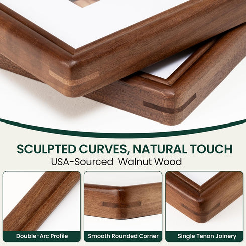 Frames,4 6 Frame,4x6 Glass,4 6 3.5x5 Display,1 Pack Picture x Picture Frame,Solid Walnut Wood Picture Photo Frame