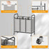 3-Bag HOMEIJU Laundry Sorter, Laundry Hamper Cart with Heavy Duty Rolling Lockable Wheels and Removable Bags, Laundry