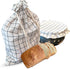 Reusable Linen Bread Bags with Bowl Cover - Homemade Bread Storage &