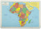 Painless Learning Africa Map Placemat - 12 x 17 1/2 inches