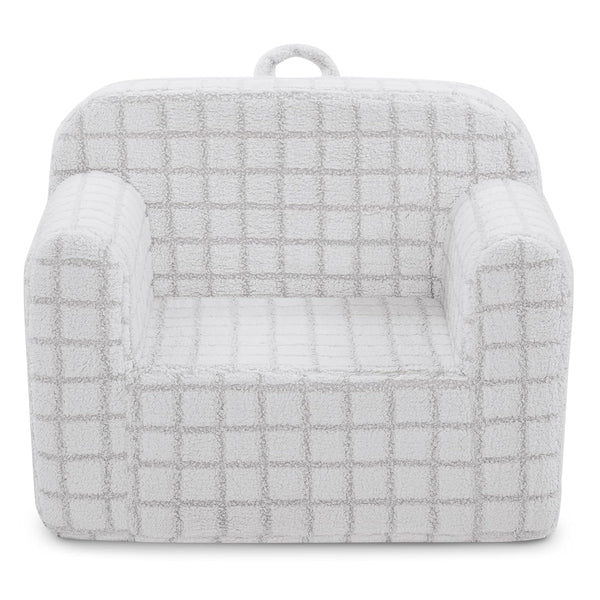 Delta Children Checkered Cozee Chair, Grey
