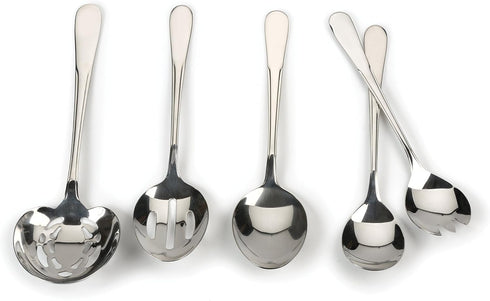 RSVP International Endurance Flatware Collection Stainless Steel, Dishwasher Safe, Serving Spoon