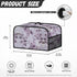 Purple Flower Slow Cooker Dust Cover, Oval 6-8 Qt Dust Proof Convenient Kitchen Accessory