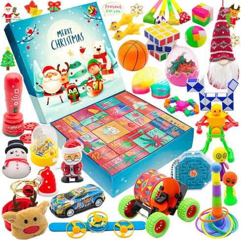 Christmas Advent Calendar 2025-24 Days Countdown Advent Calendars with Surprises Fidget Toys
