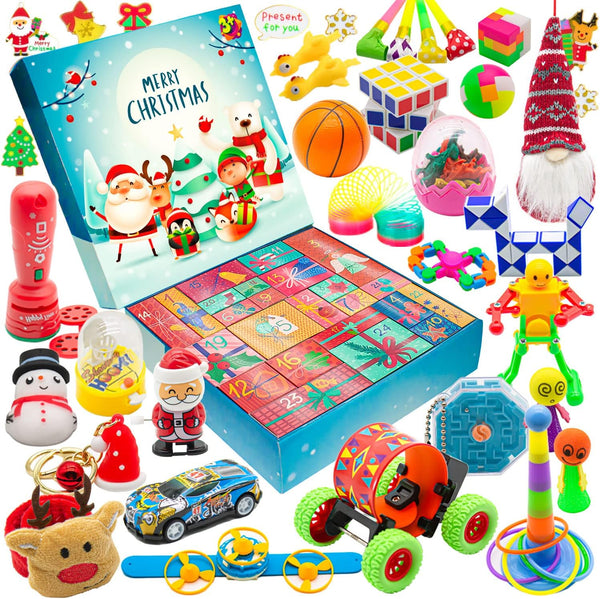 Christmas Advent Calendar 2025-24 Days Countdown Advent Calendars with Surprises Fidget Toys