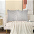 Gold Sofa Throw Pillow Cover 1pc - 20X20inch Ecru White Textural Linen Look Metallic Print Decorative Pillowcase