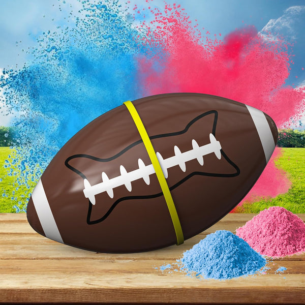 POPUPARTY Gender Reveal Football with Pink & Blue Powder Kit, for Baby