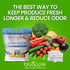 Bluapple Produce Saver Ethylene Gas Absorber - 1 Year Refill Kit with 8 Packets (9g Classic + 4g Carbon)