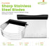 Spring Chef Dough Blender & Pastry Cutter Tool, Stainless Steel Pastry Blender & Bench Scraper for Baking