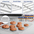 Joyfair Toaster Oven Baking Pan with Rack, 9”x 7” Stainless Steel Tray and Cooling Rack Set for Cookies, Bacon, Steaks