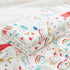 J-pinno 100% 6 70" 82") Rainbow Unicorn Cloud Muslin Blanket Cotton Layer Quilt Bed Blanket Soft Warm Throw Sofa Couch