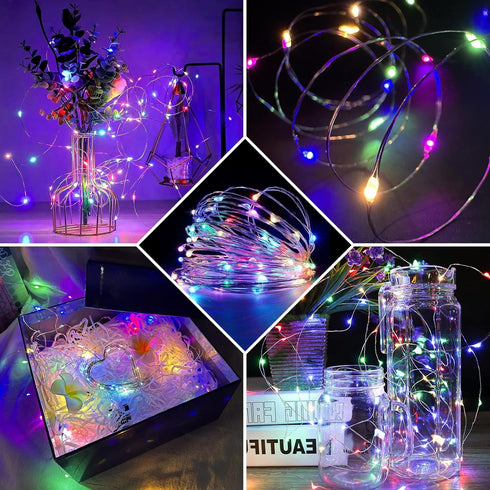 7Ft 20 3 24 Pack) Fairy Lights LED Twinkle String Lights Modes Battery Operated Waterproof Firefly Starry for Mason Jar