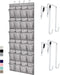GORILLA GRIP Over the Door Shoe Organizer, 24 Large Breathable Mesh Pockets,