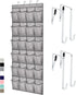GORILLA GRIP Over the Door Shoe Organizer, 24 Large Breathable Mesh Pockets,