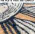 Semi Circle Bathroom Floor Rug, Half Round Door Mat, Non-Slip Welcome Entrance Way Rug, Absorbent Microfiber Tufted Rug