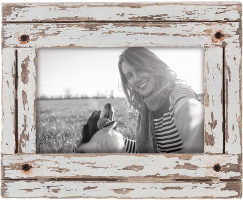 Foreside Home & Garden FFRD06190 White 4X6 Heartland Photo Frame
